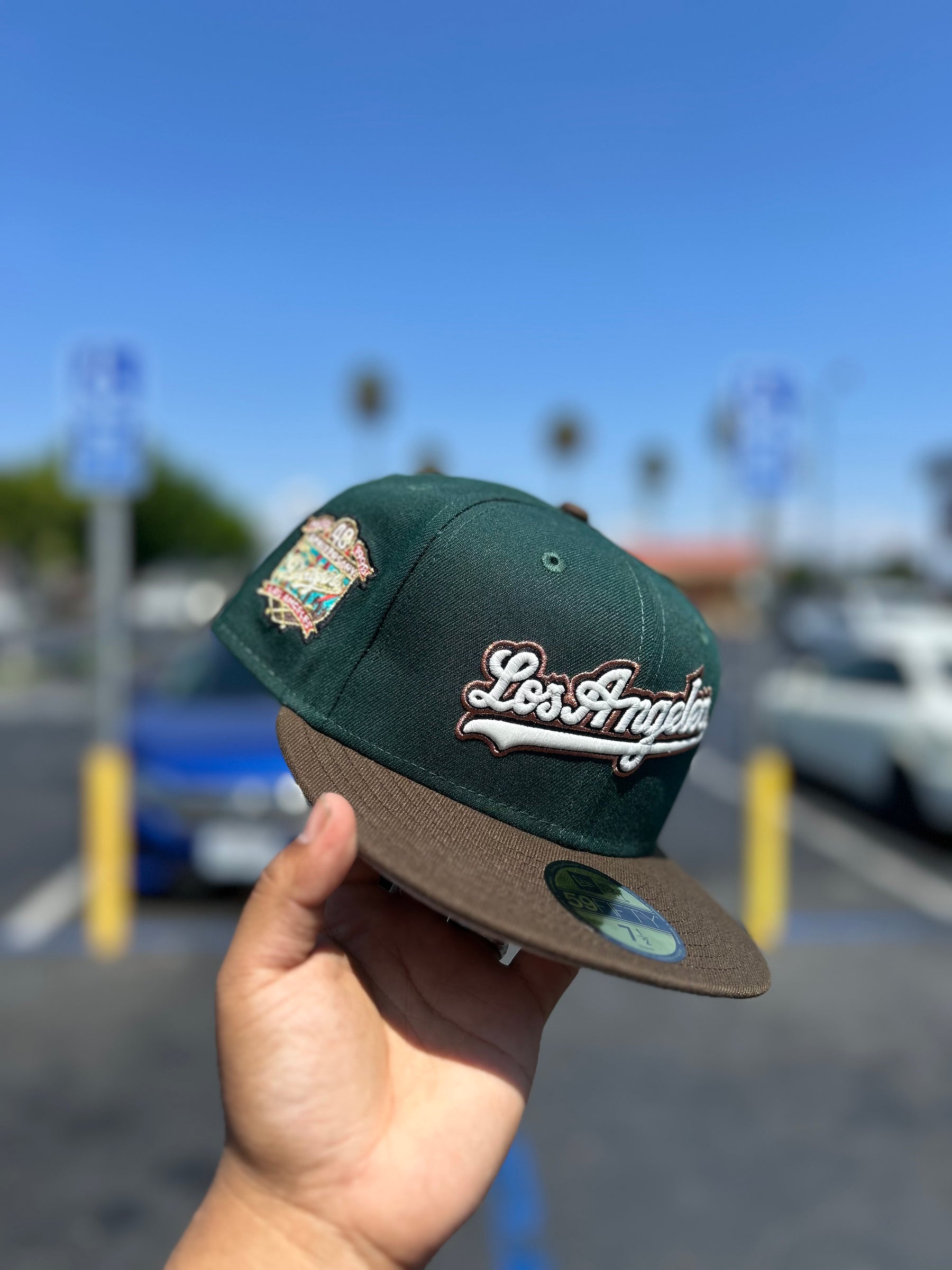 Los Angeles Dodgers Script Green / Walnut 5950