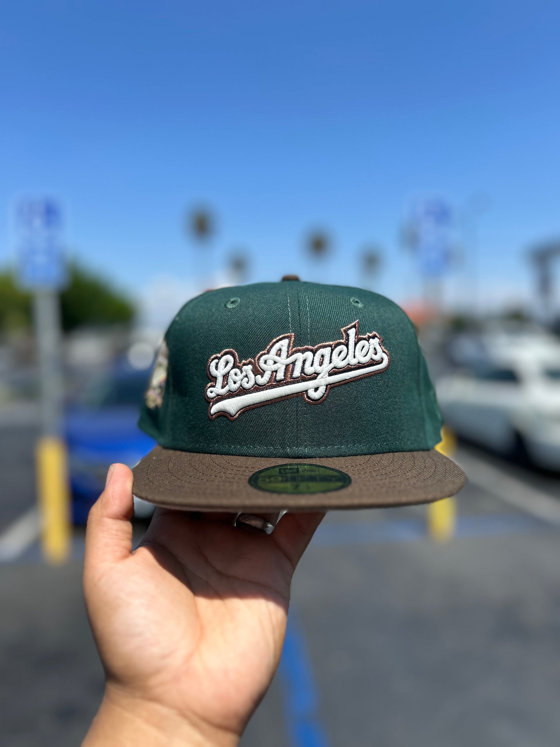 Los Angeles Dodgers Script Green / Walnut 5950