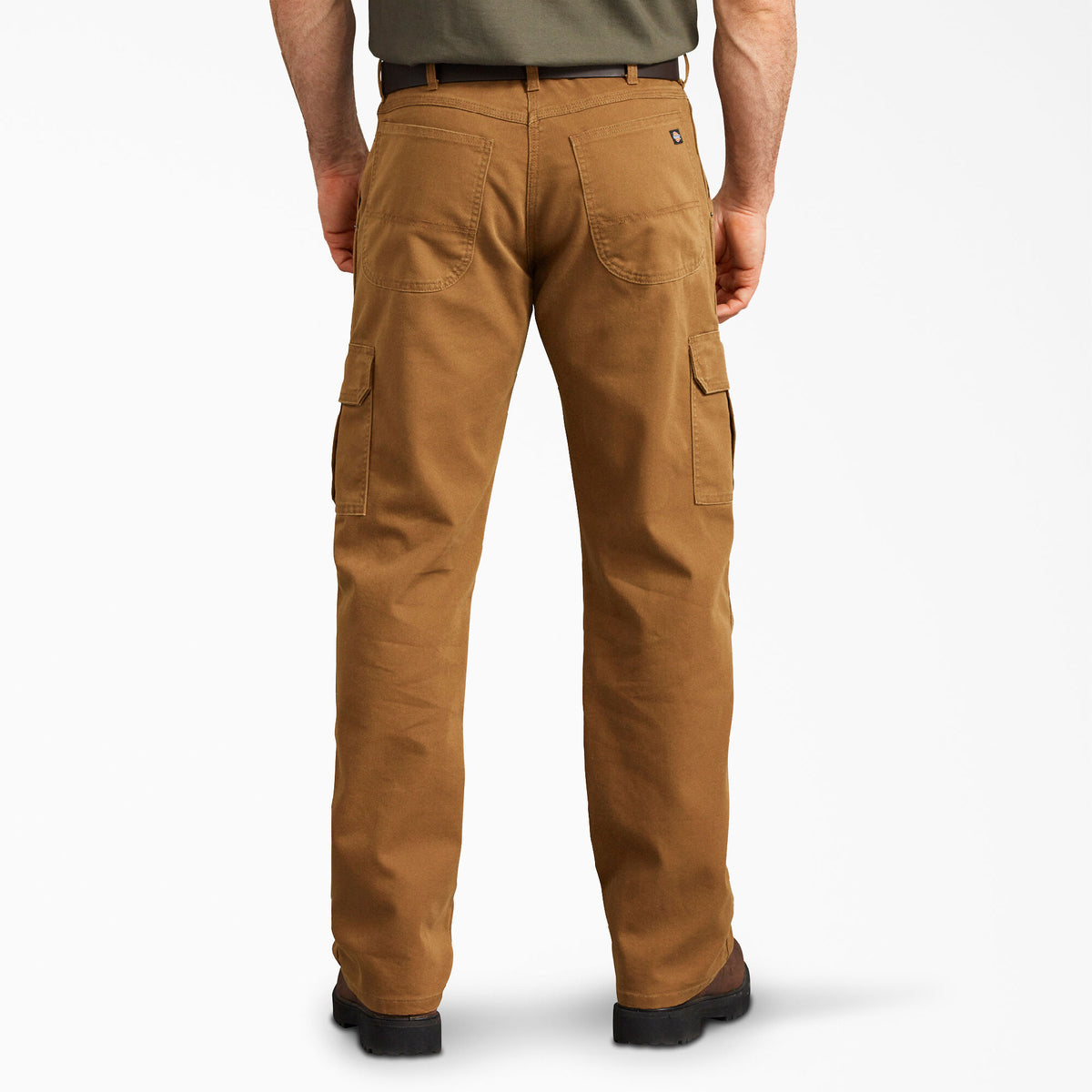 FLEX Regular Fit Brown Duck Cargo Pants