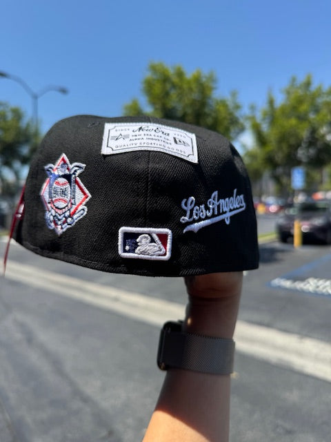 Los Angeles Dodgers New Era Alpha Industries 59FIFTY Fitted Hat- Black