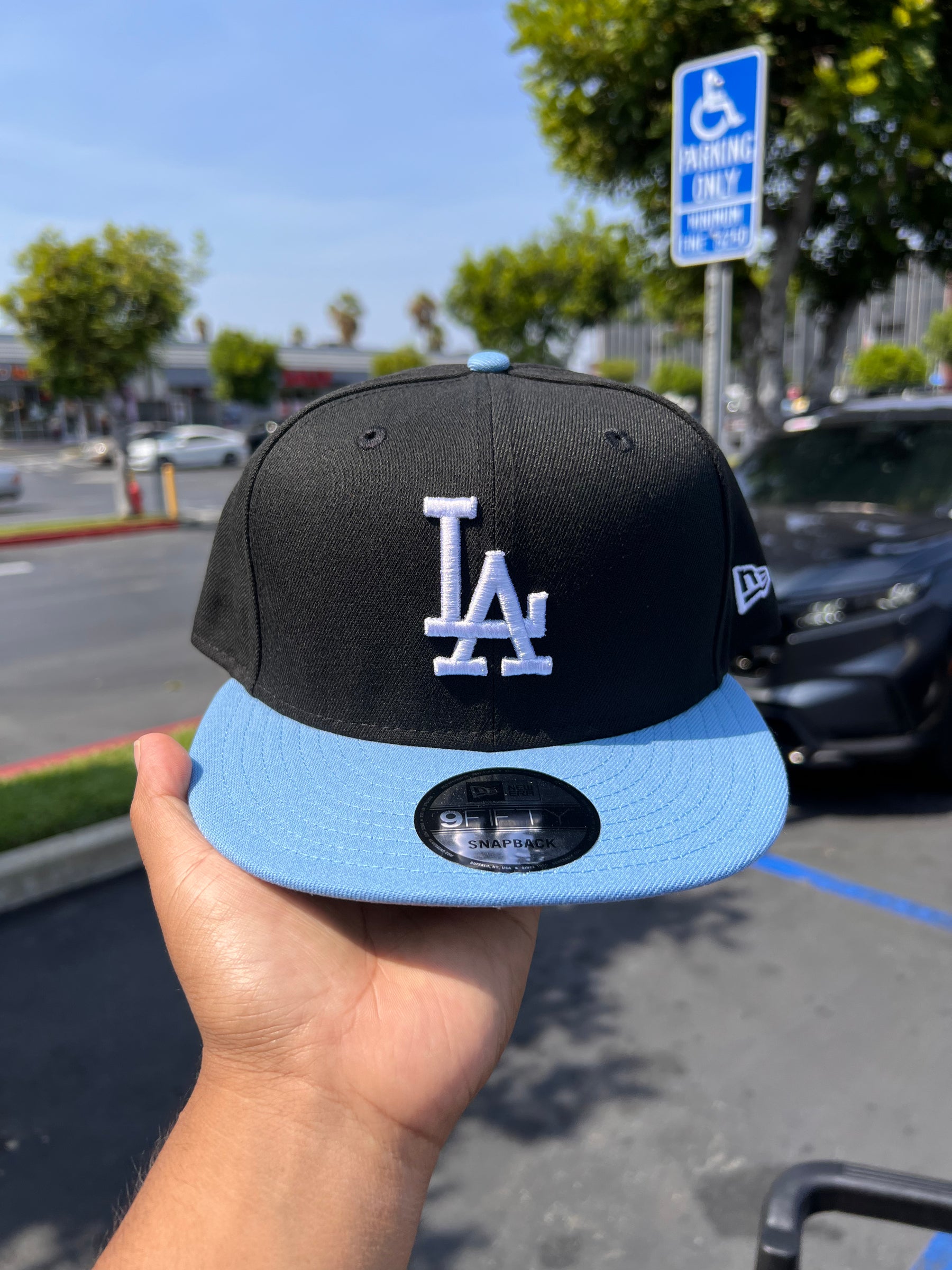 MLB New Era 9Fifty Basic Snapback Dodgers Black / Sky 950