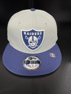 Las Vegas Raiders 2 tone Grey/Navy Hat 5950