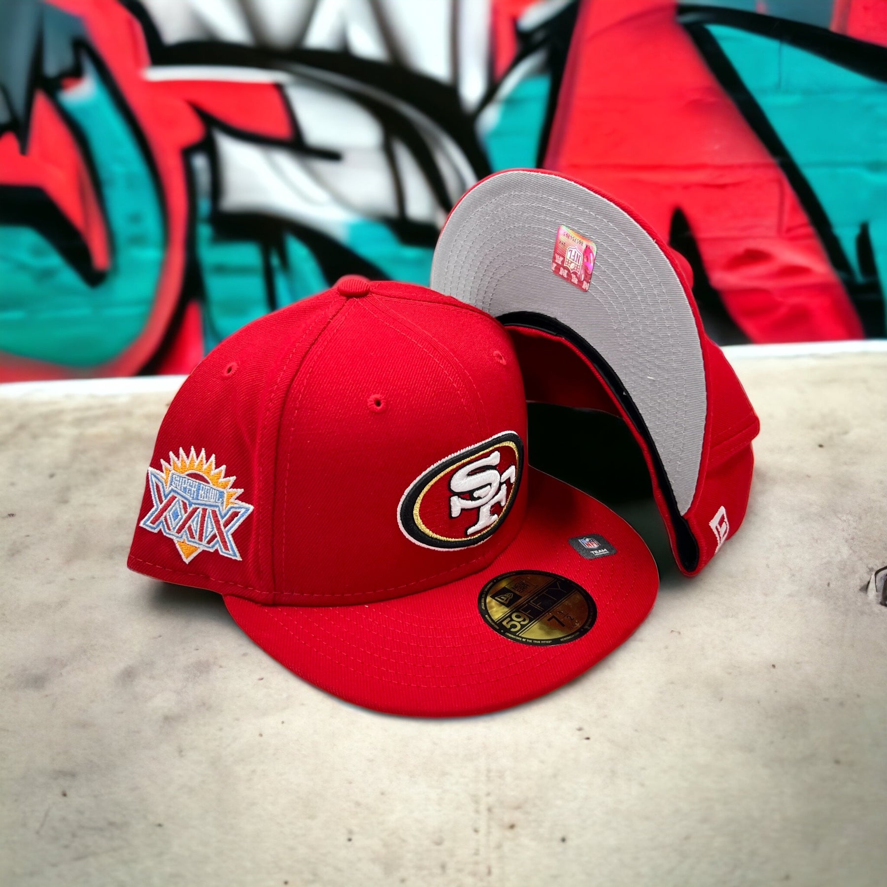San Fransico 49ers Red Superbowl Patch 5950