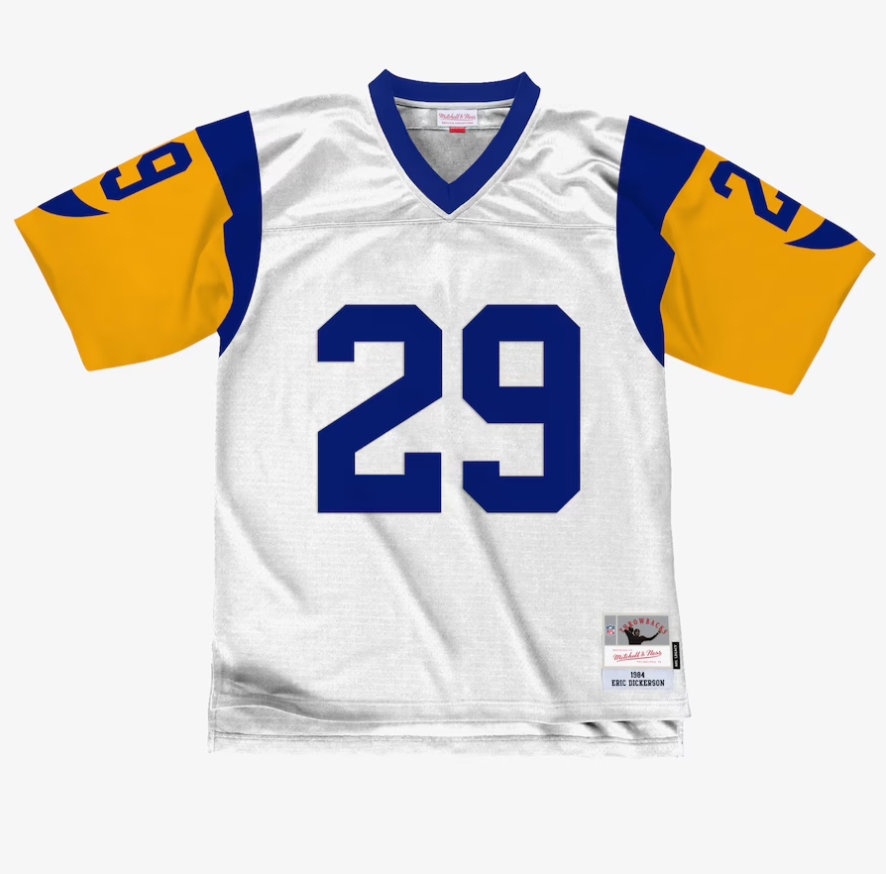 レイエス　ユニフォーム Men's Eric Dickerson White Los Angeles Rams 1984 Legacy Jersey