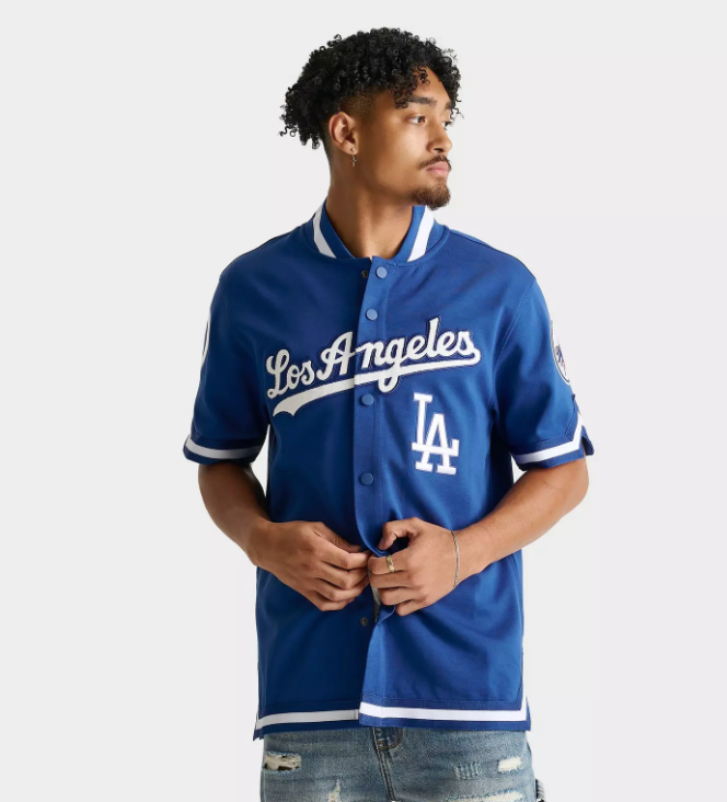 ウェア MLB DODGERS COTTON BASEBALL S/S Men's Pro Standard Los Angeles Dodgers MLB Warm-Up Jersey