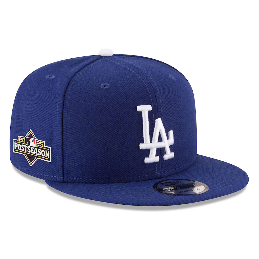 Men's Los Angeles Dodgers New Era Royal 2025 MLB Postseason Side Patch 9FIFTY Snapback Hat