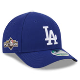 New Era Men's Los Angeles Dodgers New Era Royal 2025 MLB Postseason Side Patch M-Crown 9FORTY Adjustable Hat