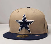 Dallas Cowboys New Era 5950 Light Beige & Navy