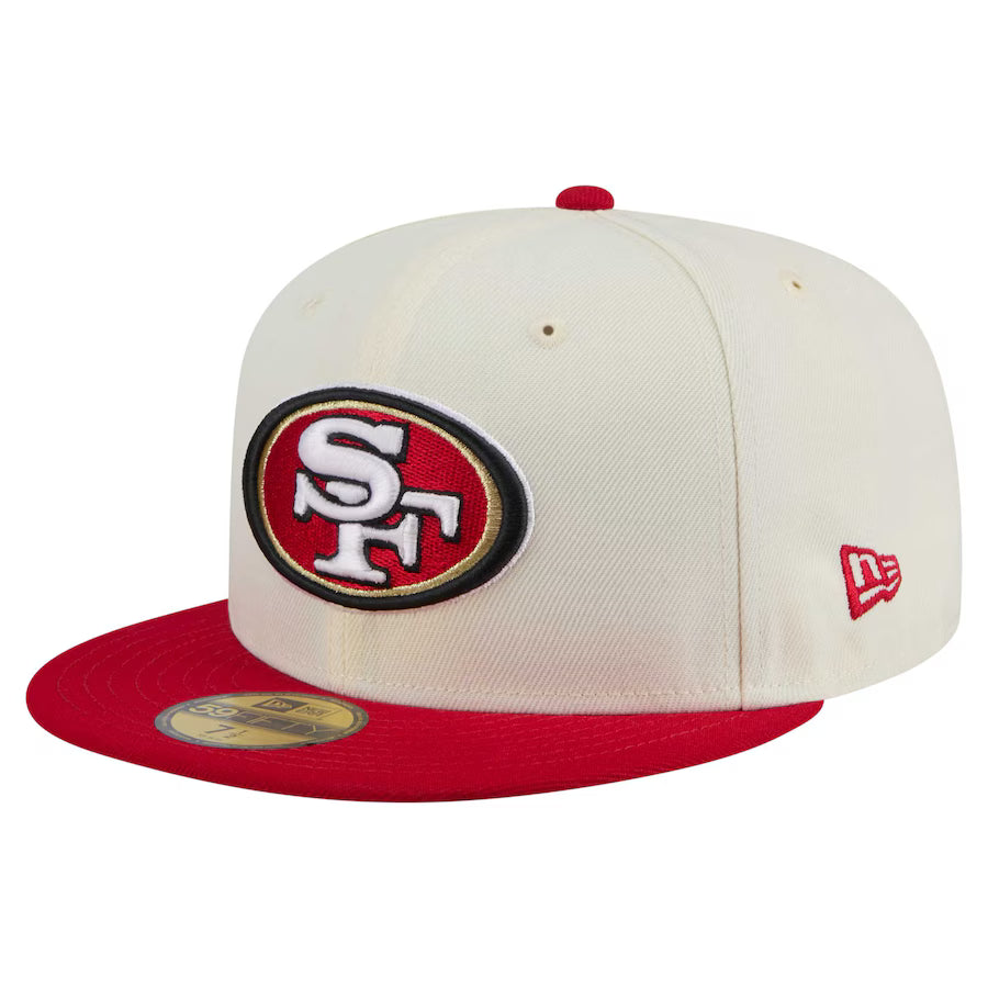 San Francisco 49ers 5950 2 toned Ivory/Red Hat
