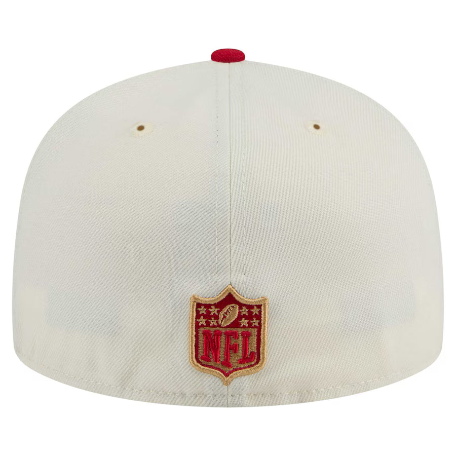 San Francisco 49ers 5950 2 toned Ivory/Red Hat