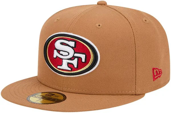 New Era San Francisco 49ers Color Pack Side Patch 59FIFTY Fitted Hat-Brown