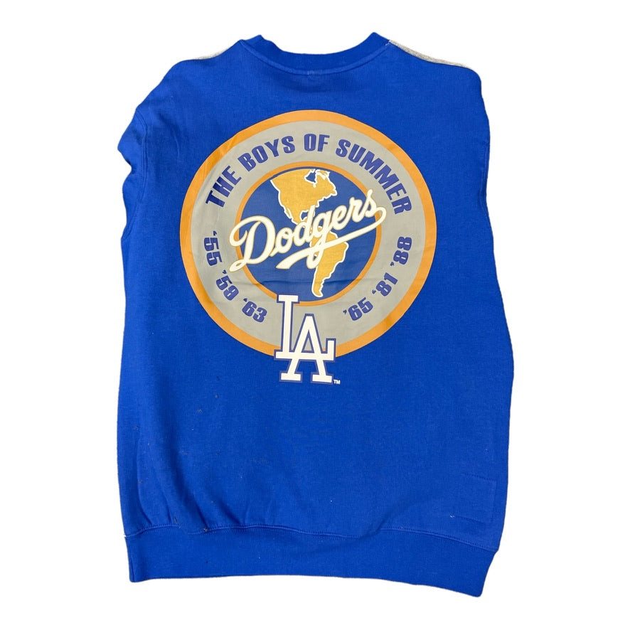 Los Angeles Dodgers World Series Patch Crewneck Sweater