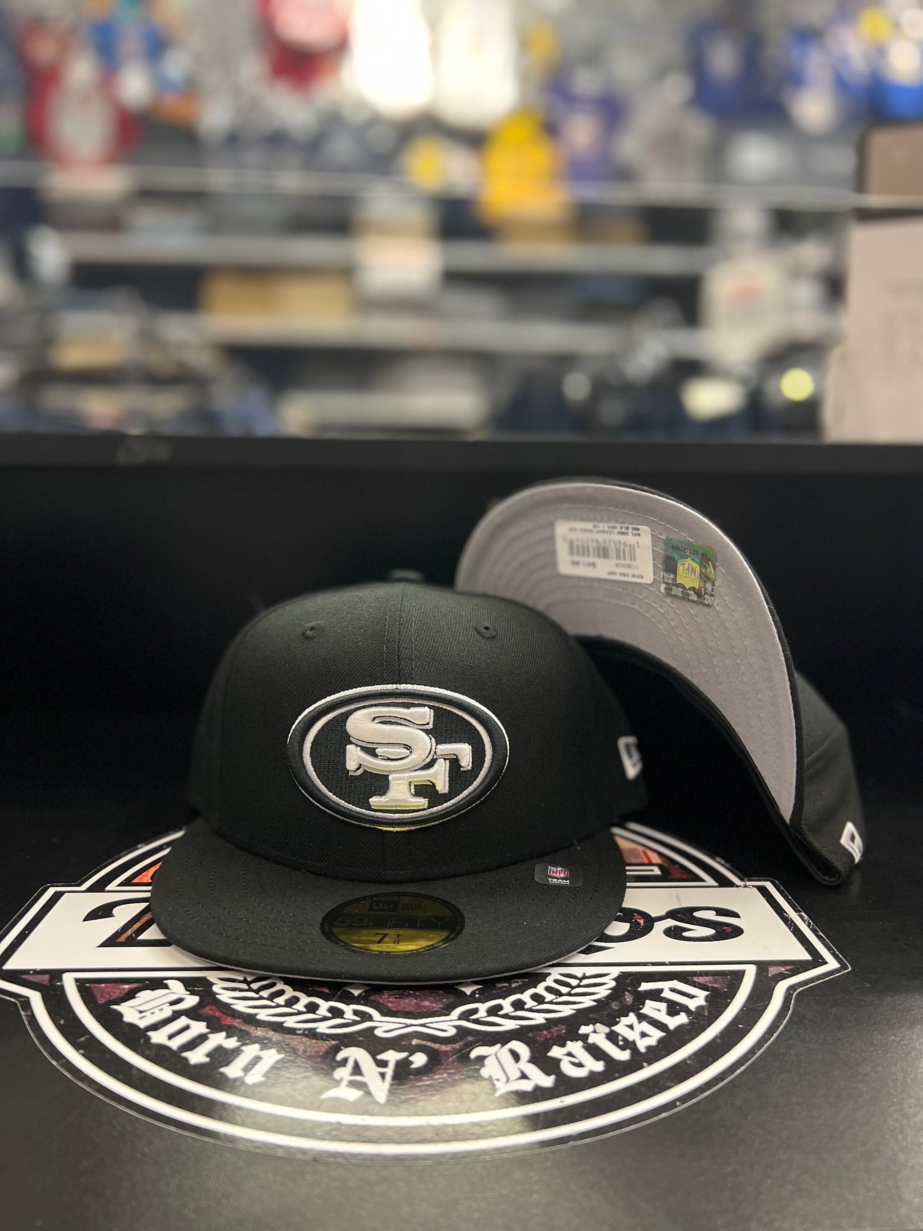 San Francisco 49ers 5950 Black White Hat