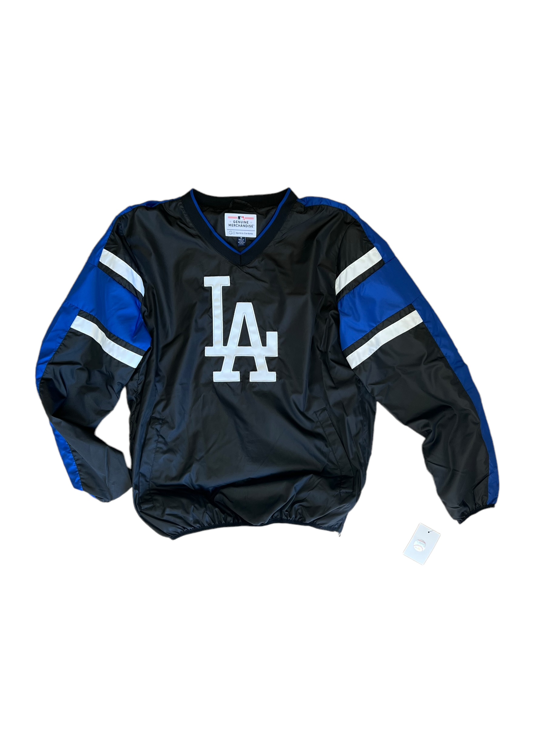 Los Angeles Dodgers Black V Neck Windbreaker