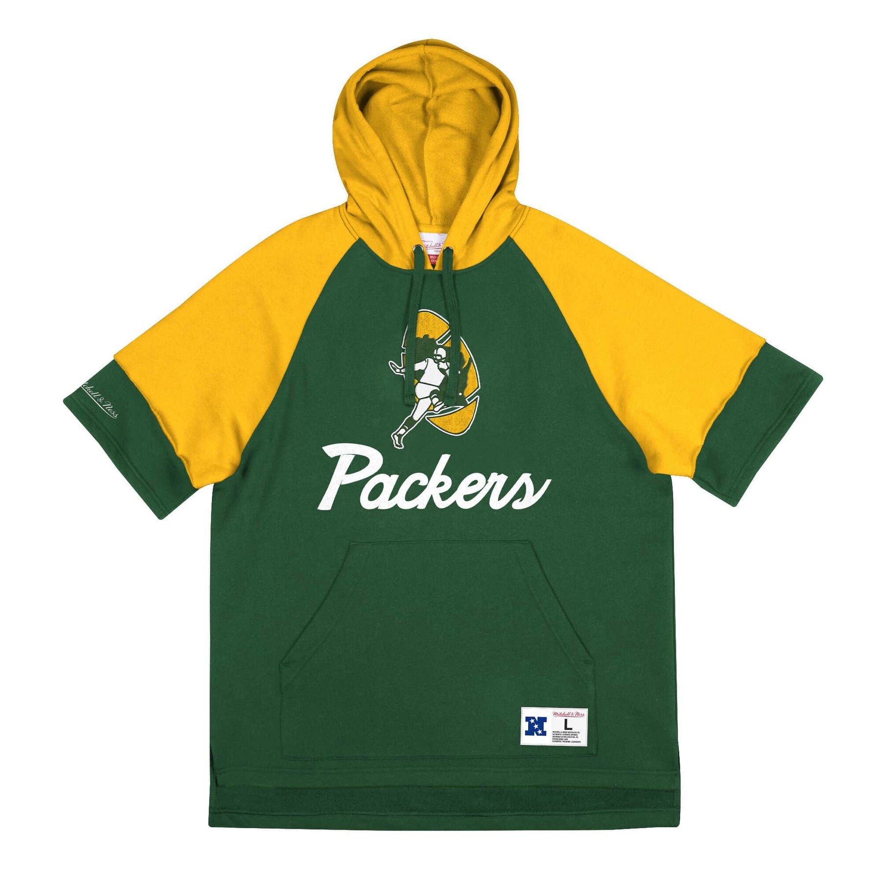 Shortsleeve Fleece Hoodie Green Bay Packers