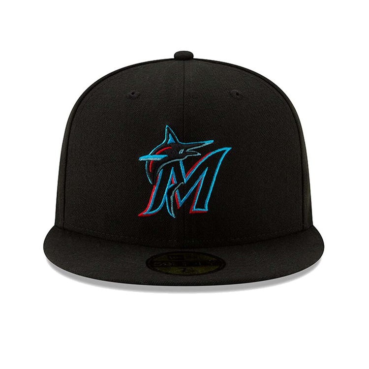 NEW ERA 59FIFTY AUTHENTIC COLLECTION MIAMI MARLINS ON-FIELD GAME HAT - BLACK - Xtreme Wear
