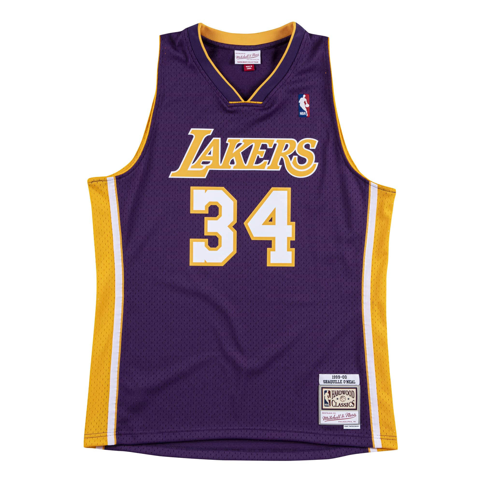 NBA Swingman Jersey Los Angeles Lakers 1999-00 Shaquille O'Neal #34 –  Broskiclothing