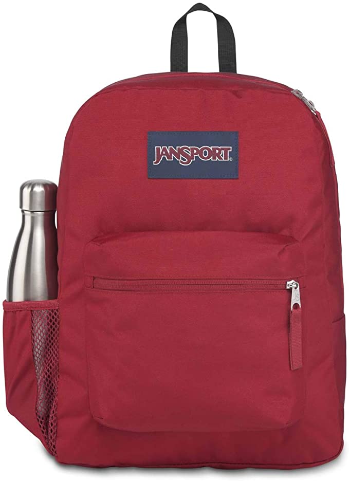 Jansport | Cross Town Backpack (Viking Red - One Size) Jansport | Cross Town Backpack (Viking Red - One Size)