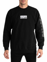 Pro Club Men's Heavyweight Embroidered Logo Pullover Fleece Sweater (13oz), Black