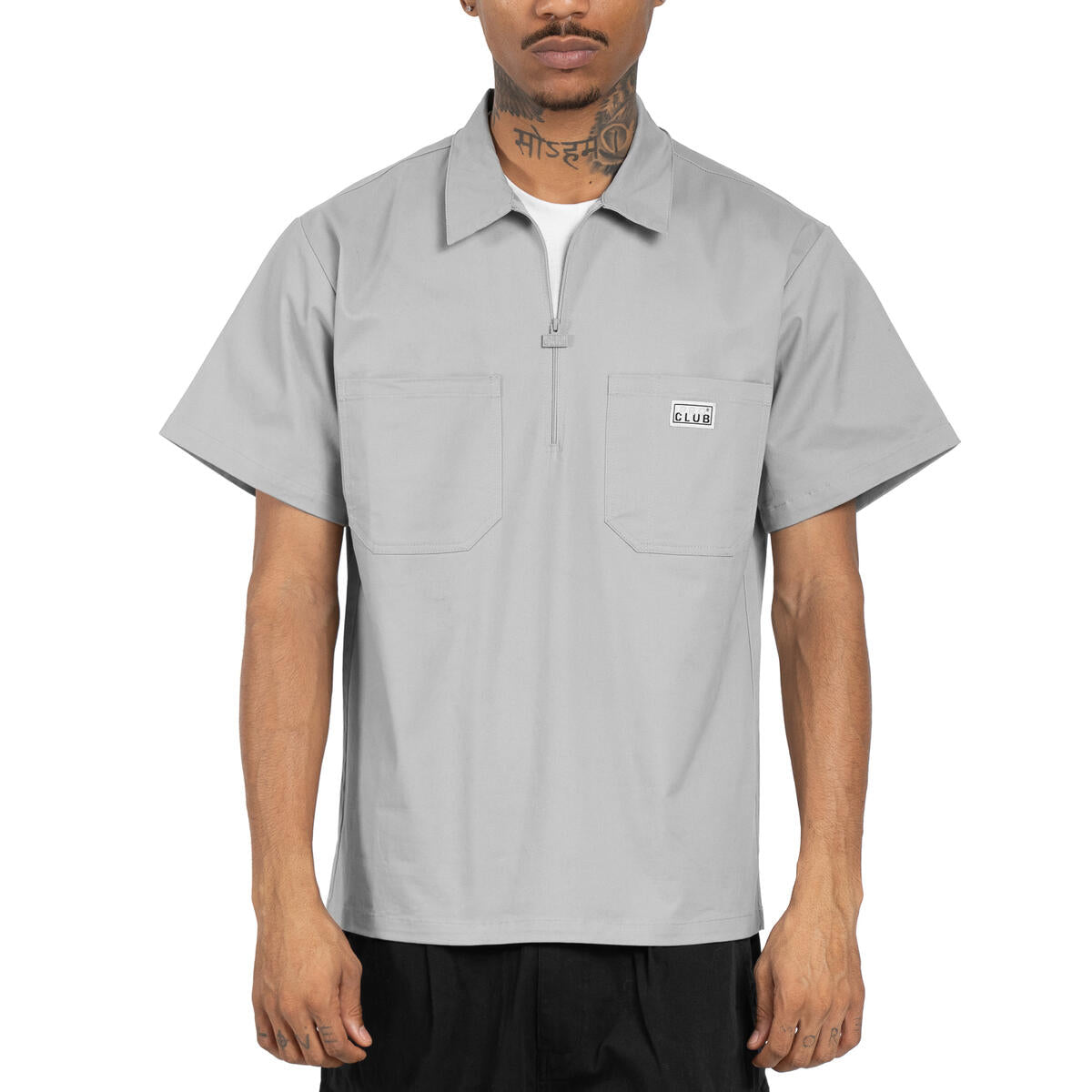Pro Club HALF ZIP STRETCH WORK SHIRT
