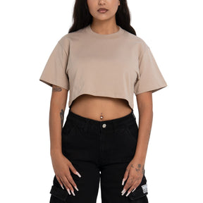 Pro Club Women's Heavyweight Short Sleeve Crop Top