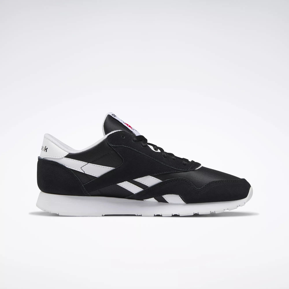 Reebok Classic Nylon Shoes - Black / White