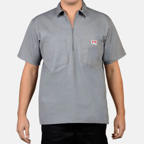 Ben Davis Short Sleeve Solid 1/2 Zip Shirt