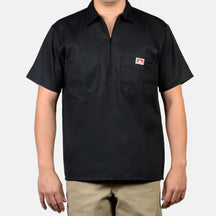 Ben Davis Short Sleeve Solid 1/2 Zip Shirt