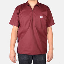 Ben Davis Short Sleeve Solid 1/2 Zip Shirt