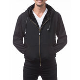 Pro Club Heavyweight Pile Full Zip Hoodie - Black/Black