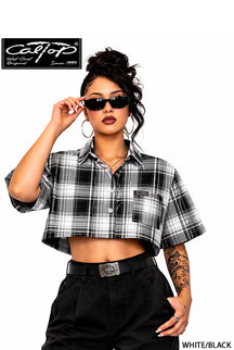 Women's Cal Top 1000 S/S Plaid Shirt
