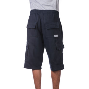 PRO CLUB MENS FLEECE CARGO SHORTS