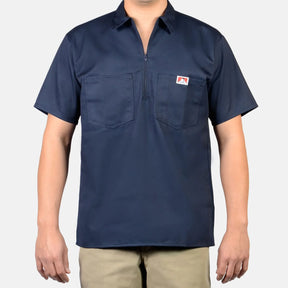 Ben Davis Short Sleeve Solid 1/2 Zip Shirt