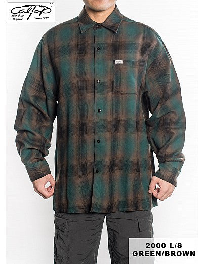 Cal Top 2000 L/S Plaid Shirt