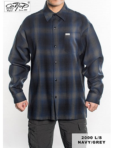 Cal Top 2000 L/S Plaid Shirt