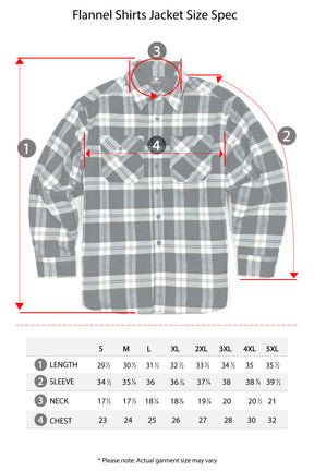 YAGO Men's Quilted Lining Plaid Flannel Jacket with Side Pockets