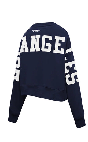 Pro Standard Women's LA Dodgers Wingspan Crew Pullover - Navy