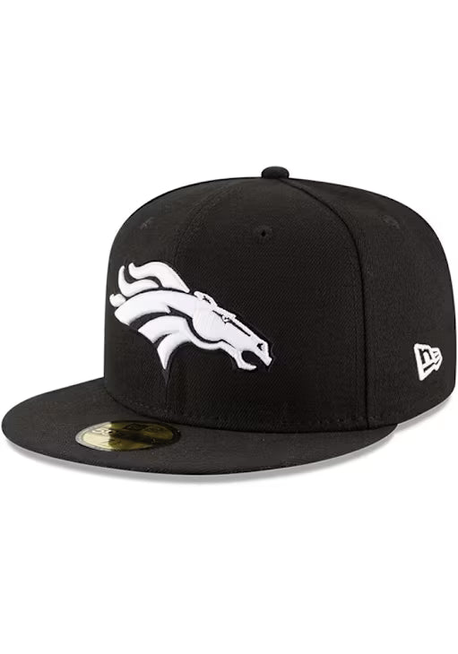 Denver Broncos Black / White Snapback