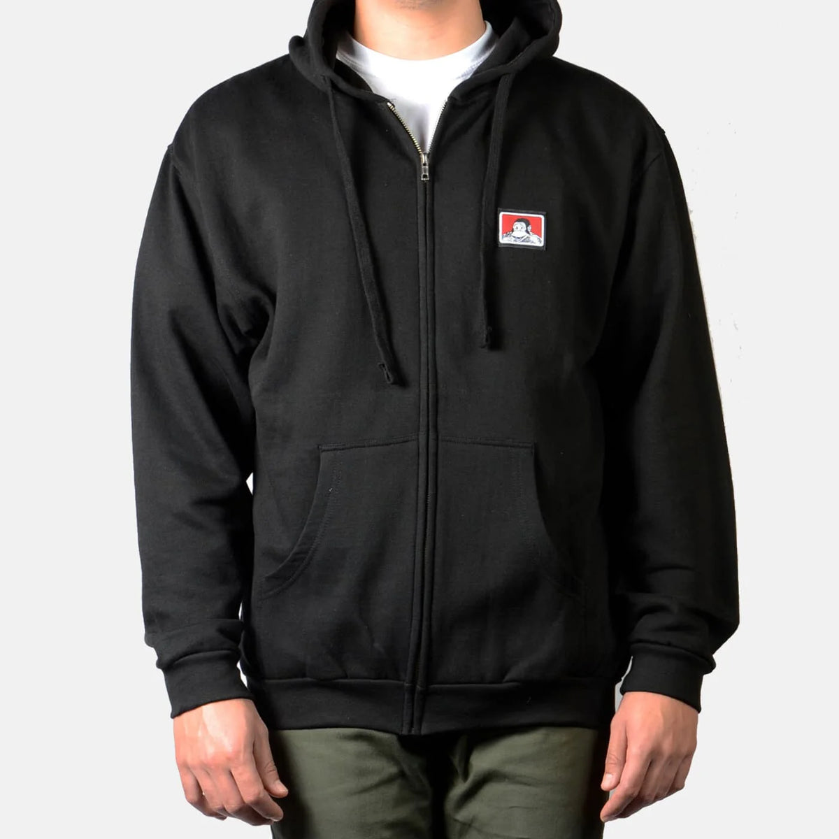 Ben Davis Hooded Full Zip Sweatshirt - Black