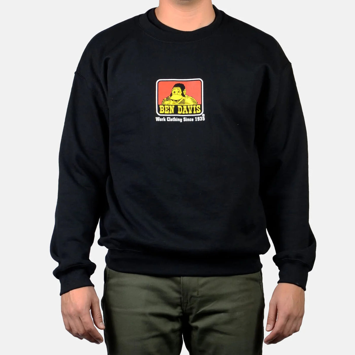 Ben Davis Crew Neck Sweatshirt - Black