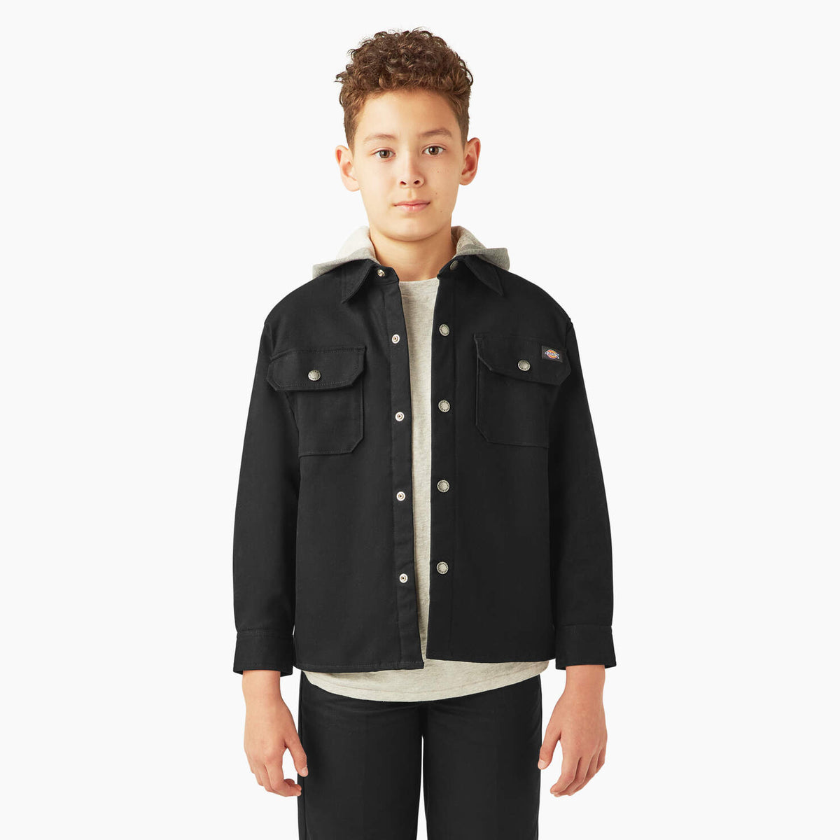 Boys’ Duck Shirt Jacket Blk