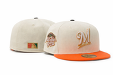 New Era Custom Milwaukee 5950 Ivory/ Orange