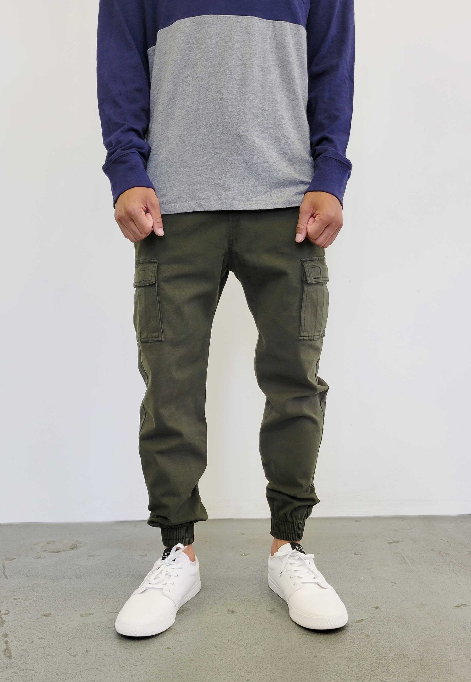 Neo Blue Cargo Jogger Pants