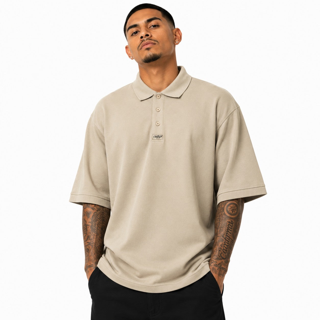CalTop Solid Pique Polo