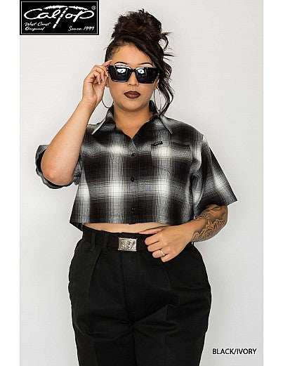 Women's Cal Top 2000 S/S Plaid Shirt