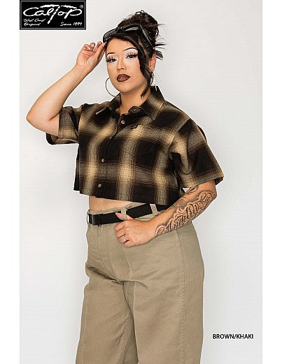 Women's Cal Top 2000 S/S Plaid Shirt
