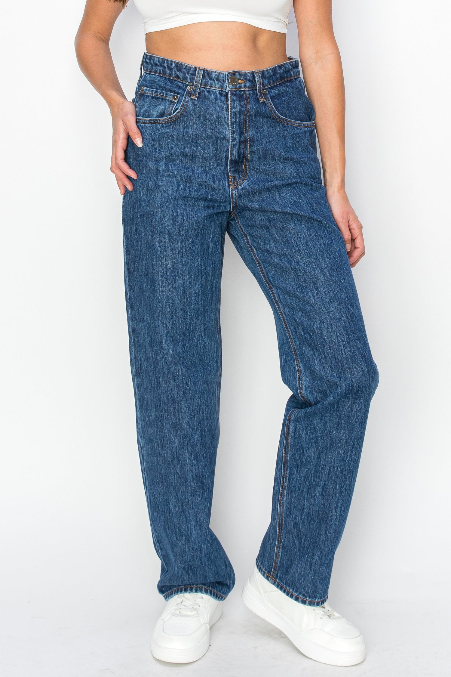 Neo Blue Baggy Skate Jeans