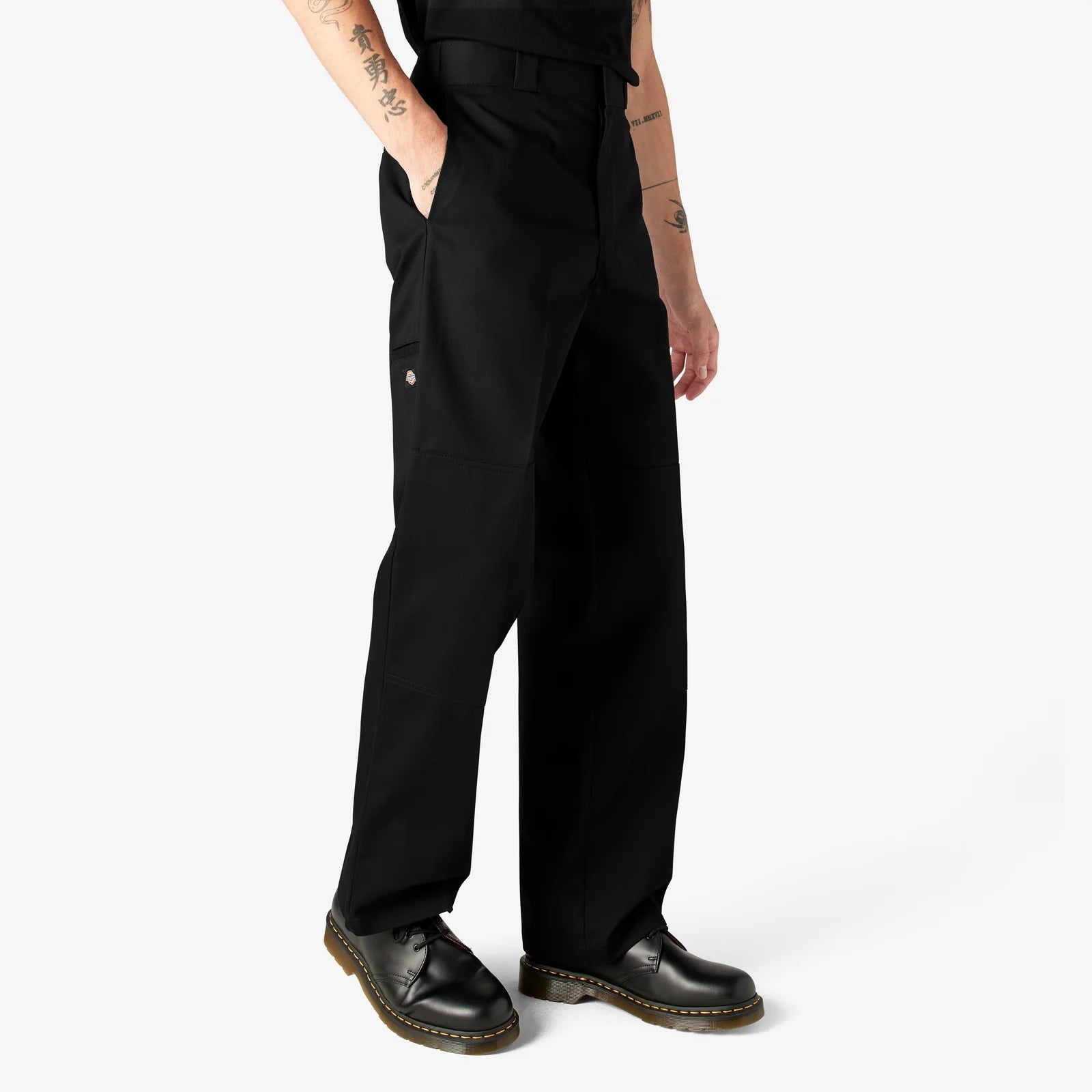 Dickies Loose Fit Double Knee Work Pants Black D85283