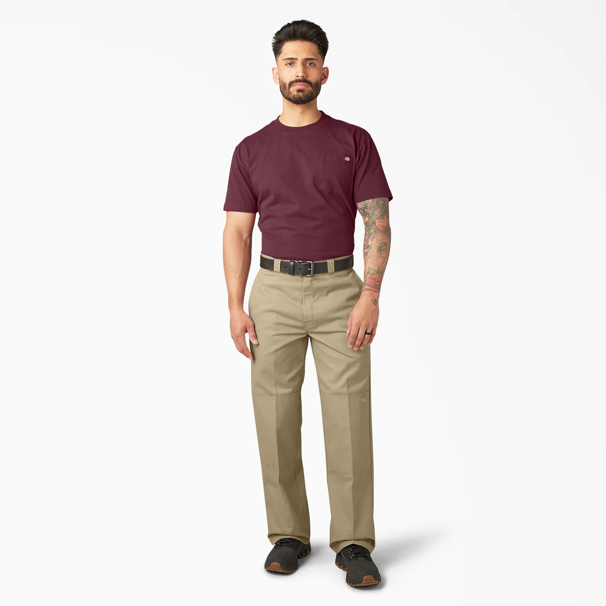 Dickies Loose Fit Double Knee Work Pants Khaki D85283