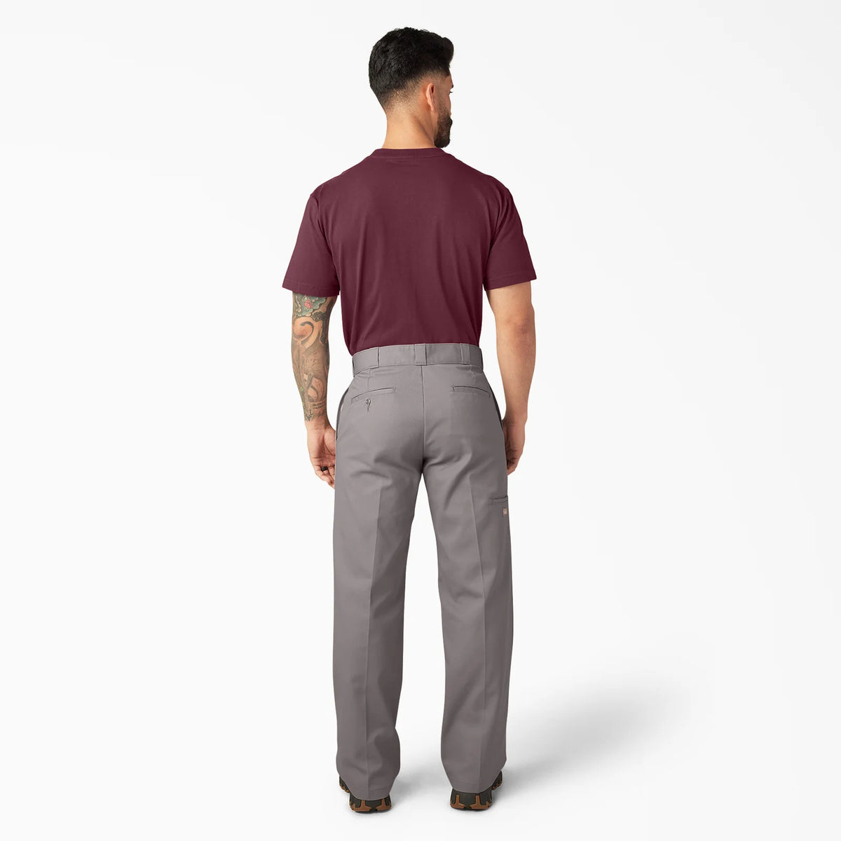 Dickies Loose Fit Double Knee Work Pants Silver D85283